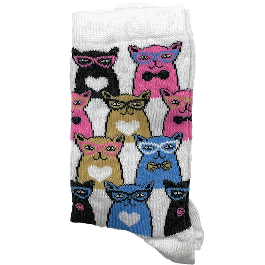Nerdy Cats White  (Women)