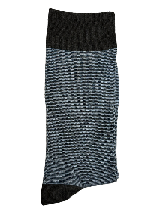Striped Suit Socks Light Blue (Mens)