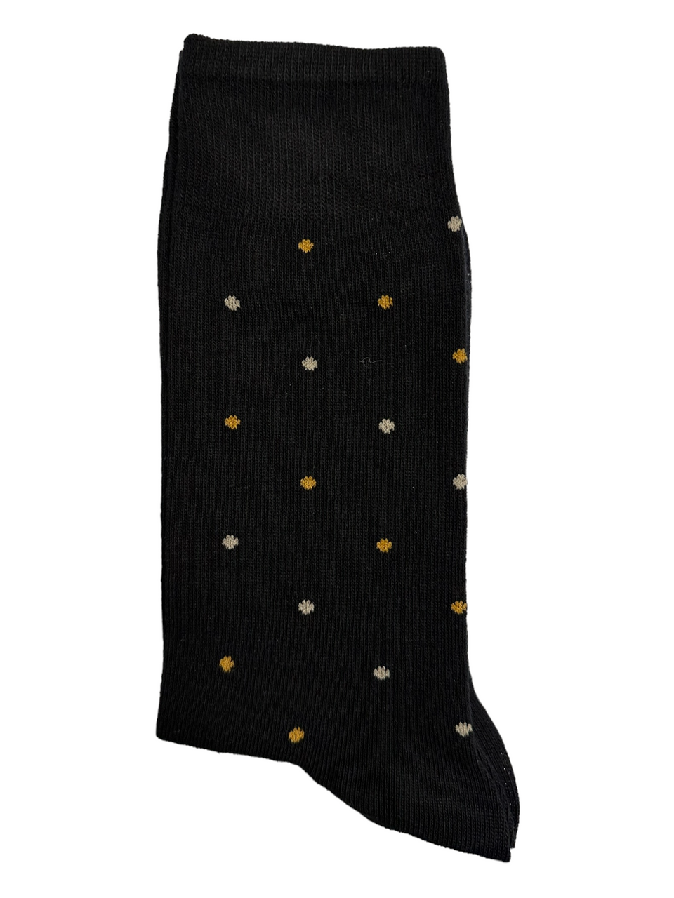 Suit Socks Yellow and White Dots (Mens)