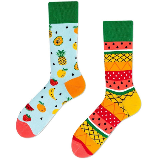Miss-matched Tropical Fruits Socks(Unisex)