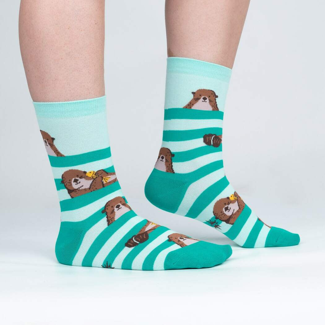 My Otter Foot Crew Socks Women's