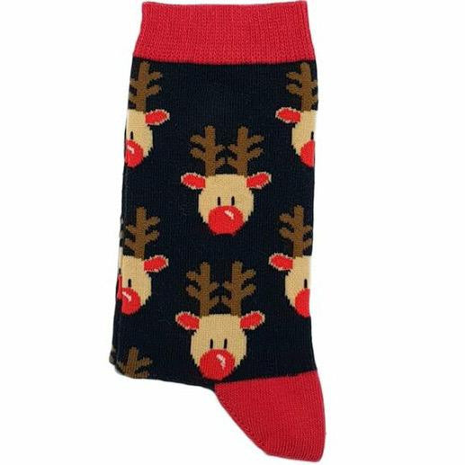 Reindeer Faces Black (Women's)