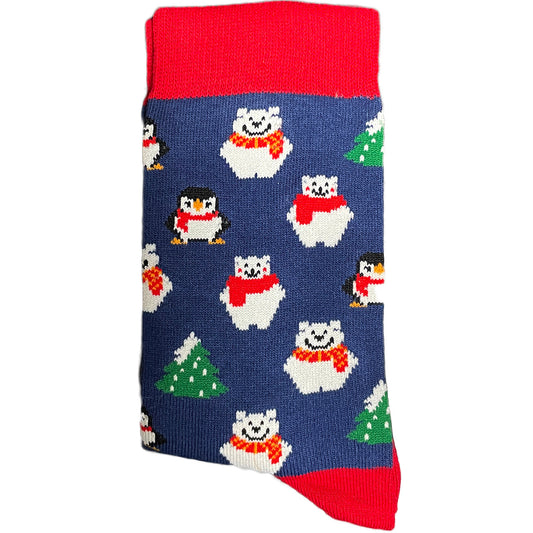 Snowy Animals Socks (Unisex)