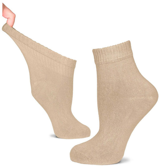 Caring for your feet starts with the right pair of socks, especially when managing diabetes. Our collection of diabetic socks is thoughtfully crafted to prioritize both your health and comfort. Made from luxuriously soft bamboo fabric, these socks are as gentle as a second skin, ideal for those with sensitive feet. The smooth, hand-linked toe seams eliminate any harsh rubbing, while the gentle grip cuffs ensure they stay comfortably in place without constricting. Cushioned soles add an extra layer of suppor