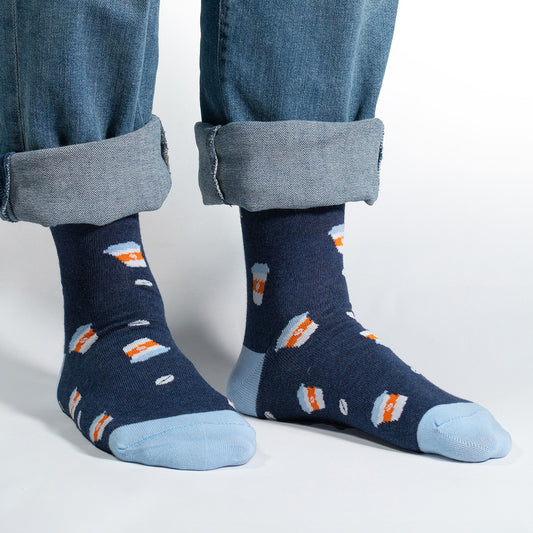 Brew up some style with our Coffee Cups Socks! These socks feature a charming pattern of coffee cups, perfect for expressing your love for this beloved beverage. Crafted for comfort and flair, these socks are an ideal choice for coffee enthusiasts who want to add a touch of their favorite brew to their everyday wardrobe.

Whether you're heading to a cafe or just enjoying a cozy day at home, our Coffee Cups Socks are the perfect accessory. Step into the world of caffeine and fashion – order your pair today a