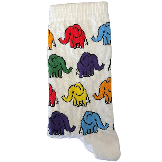Colored Elephants Socks (women)