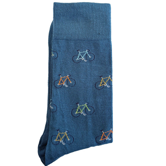 Pedal into vibrant style with our Colorful Bicycle Socks for Men! These socks showcase a lively array of bicycles in various hues, creating a playful and dynamic pattern. Crafted for comfort and durability, these socks are perfect for cyclists or anyone looking to add a burst of color to their outfit. Stride with flair and make a statement with our Colorful Bicycle Socks. Inject some energy into your sock collection—order your pair today for a ride of style and comfort!
