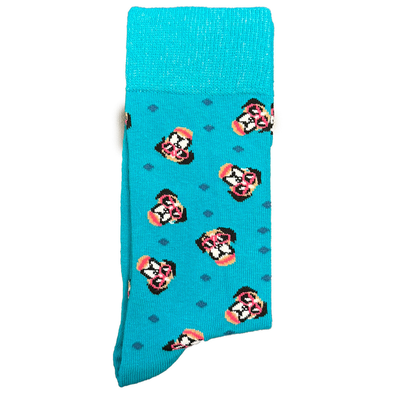Stride into coolness with our Men's Cool Dogs With Shades Blue Socks! These socks feature a hip and playful pattern of dogs wearing sunglasses against a stylish blue backdrop, creating a vibe that's both fun and fashionable.

Crafted for comfort and flair, these socks are the perfect choice for dog lovers and those who appreciate a touch of whimsy in their wardrobe. Whether you're headed to a casual outing or just want to showcase your love for cool canines, our Cool Dogs With Shades Blue Socks are the ulti