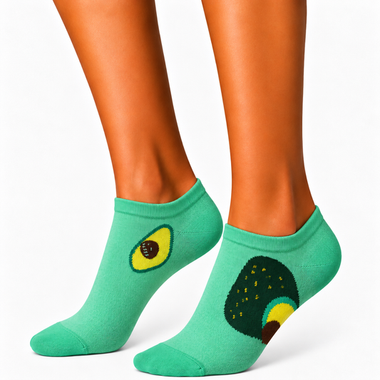 Mint avocado ankle socks for women