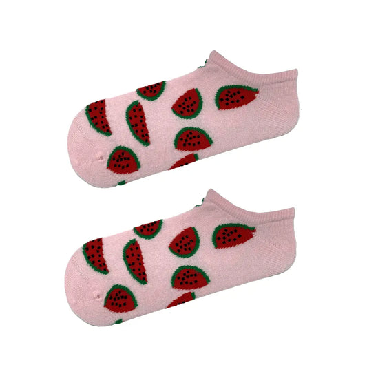Short Pink Watermelon Socks (Women’s)