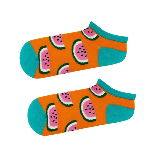 Short Orange Watermelon Socks (Women’s)