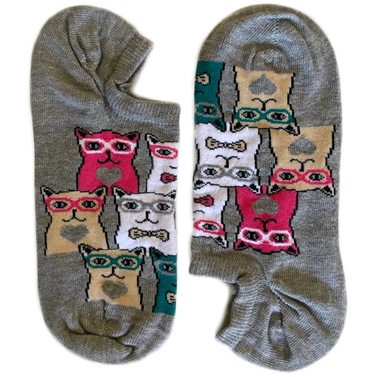 Nerdy Cats Grey Short (Women)