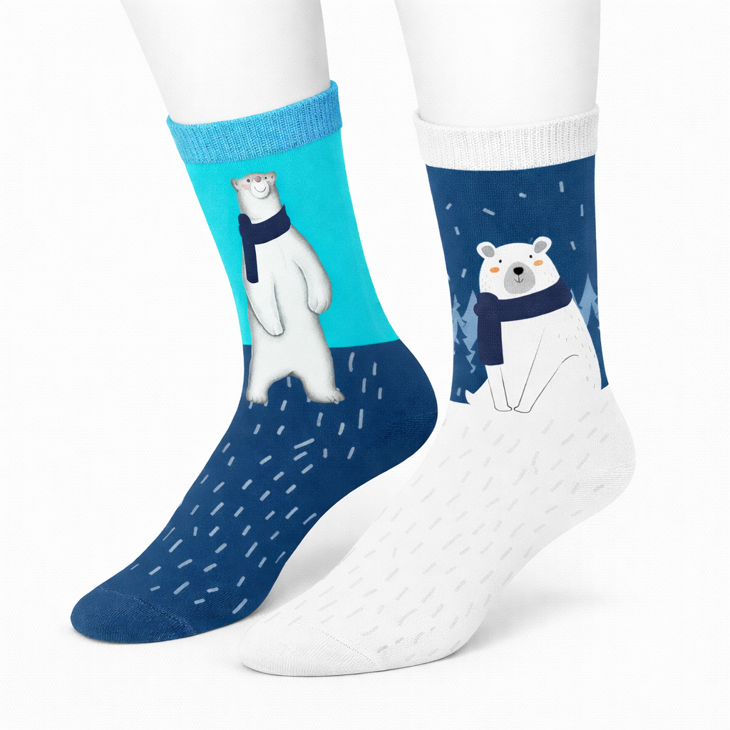 Polar Bear Winter Socks (Unisex)
