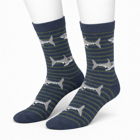Striped Shark Socks (Men’s)